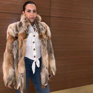 Real fox fur coat!